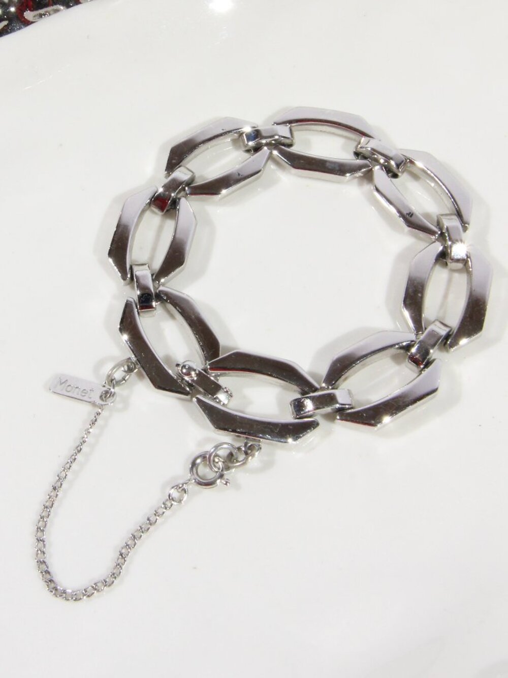 Vintage Monet Silver Tone Bracelet